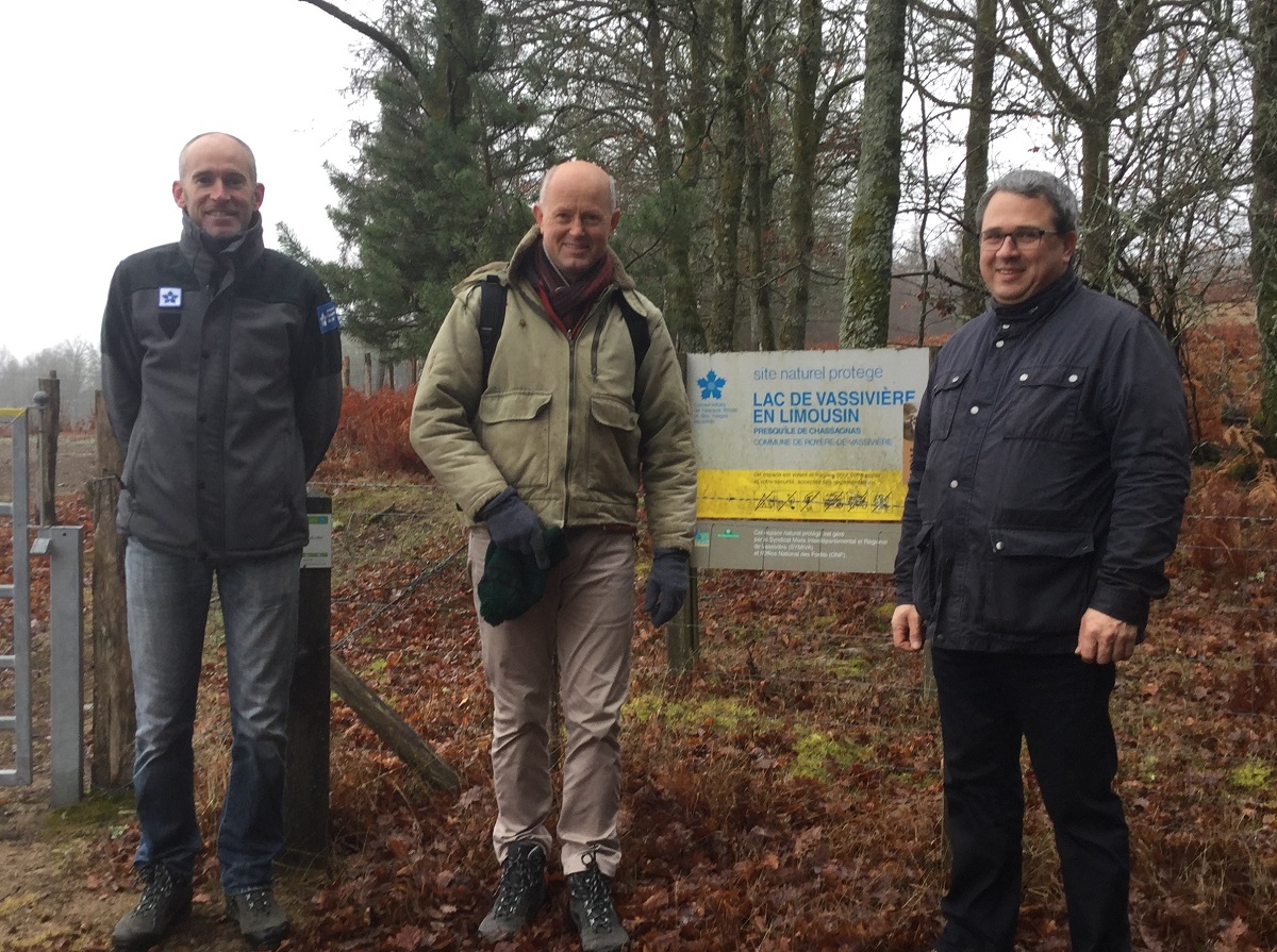 Jérôme Orvain était le mercredi 11 janvier sur le site du conservatoire du littoral au Lac de Vassivière