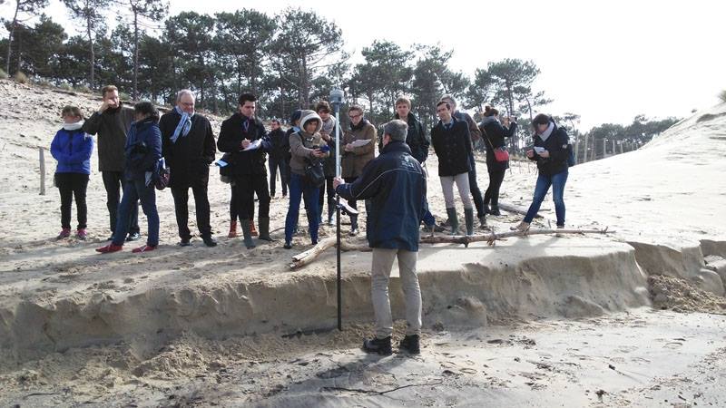 Vital Baude, délégué au littoral à La Teste-de-Buch avec l’Observatoire de la Côte Aquitaine