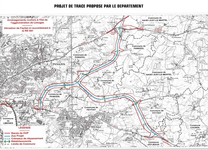 Contre la déviation à l’est de Limoges, Feytiat et Panazol