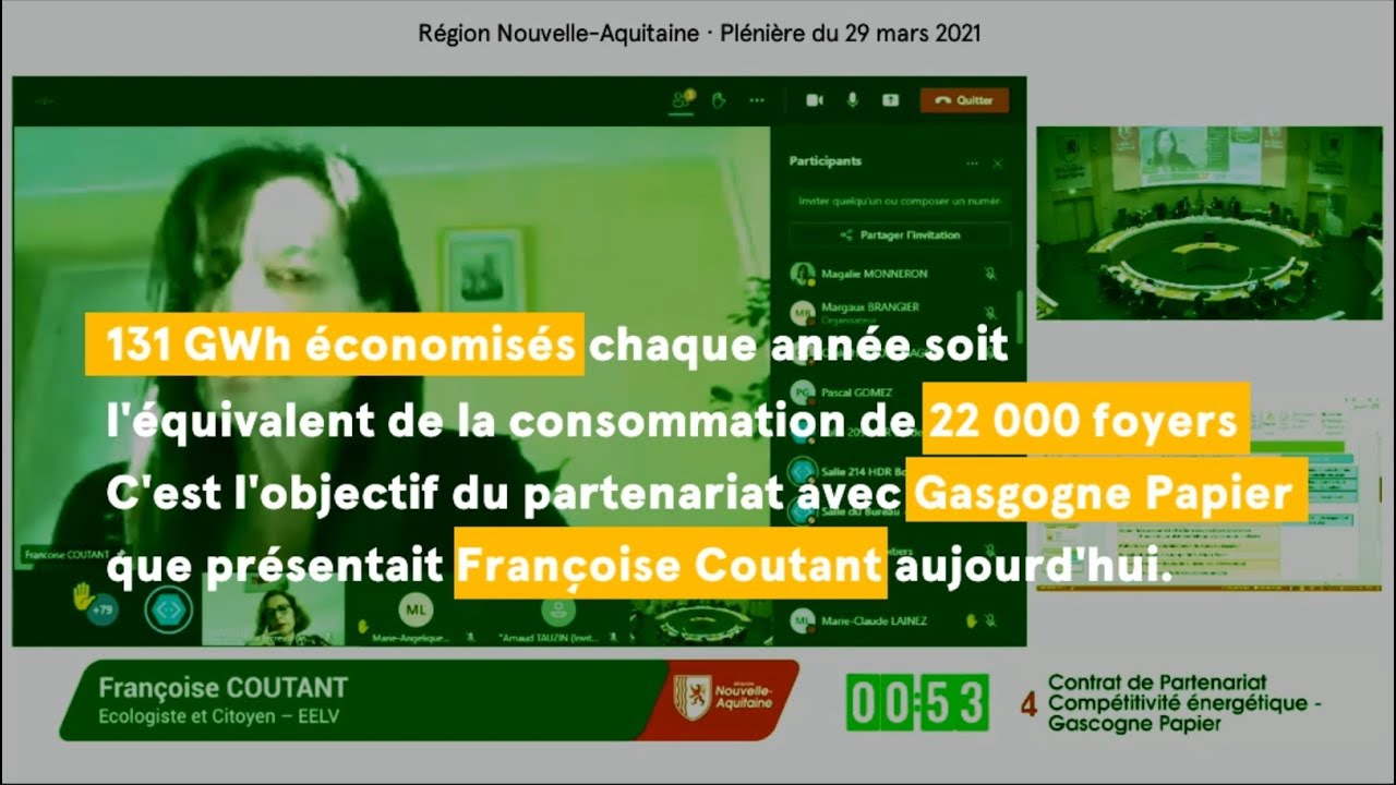 Intervention de Françoise Coutant : contrat de partenariat Compétitivité énergétique – Gascogne Papier