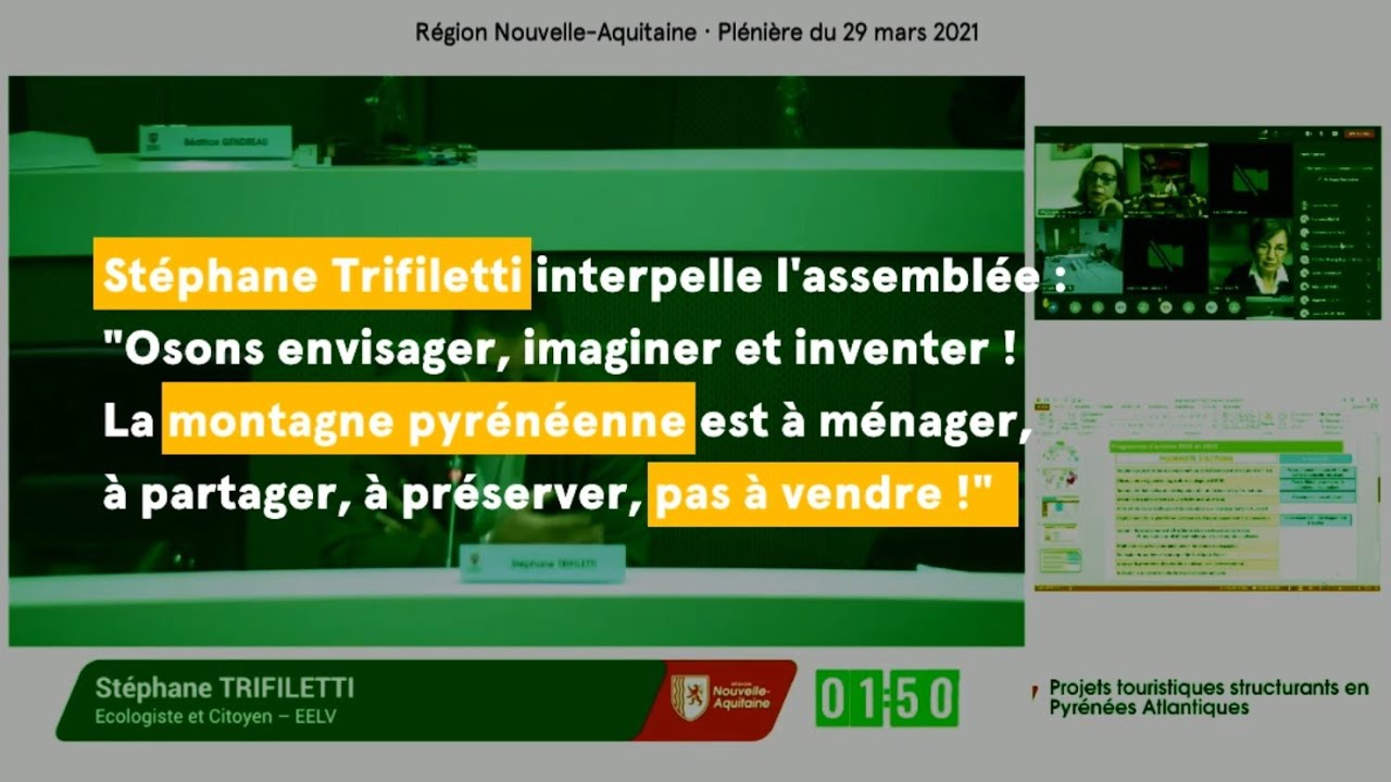 Intervention de Stéphane Trifiletti : projets touristiques structurants en Pyrénées Atlantiques