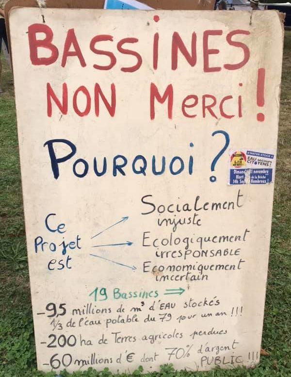 Victoire d’étape dans le dossier des bassines